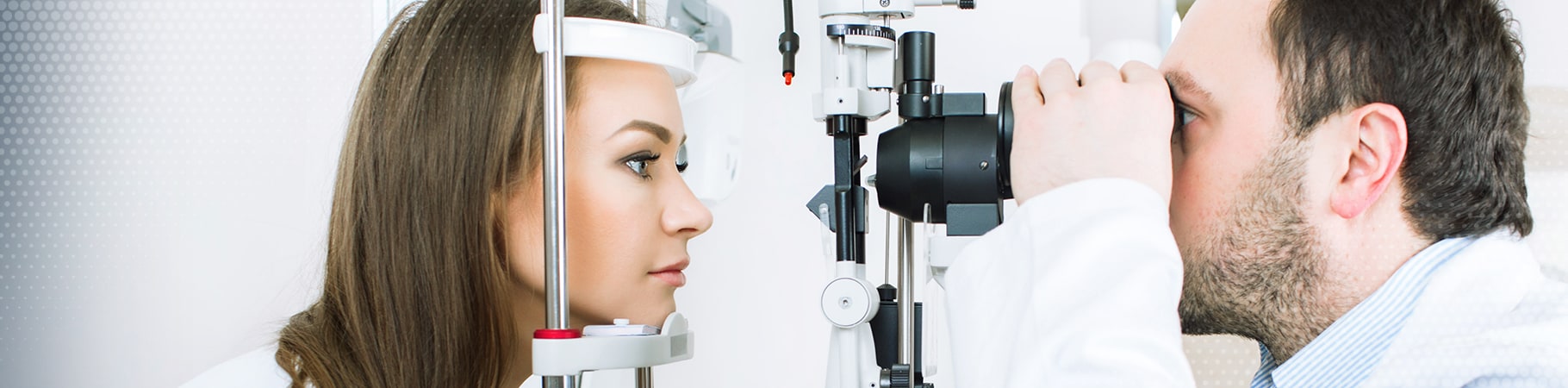 woman getting an eye exam